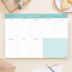 Office Station ery Supplies Benutzer definierter Wochen planer Großer Wandkalender Family Agenda Notepad
