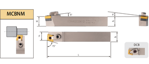 Portaherramientas de Torneado Externo MCBNL1616H12 <span class=keywords><strong>para</strong></span> <span class=keywords><strong>Torno</strong></span> CNC, <span class=keywords><strong>Acero</strong></span> de Carburo Recubierto HRC45 - Product Image 5