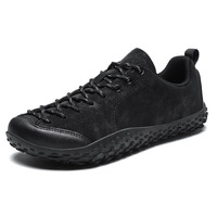 Chaussures unisexes à bout large en daim souple, zéro dénivelé, semelle en caoutchouc antidérapante, baskets de randonnée décontractées pour l'extérieur, personnalisables OEM ODM