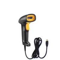 Lecteur de codes-barres USB portable, pistolet de lecture pour supermarché, scanner laser 1D, scanner filaire, scanner d'entrepôt, format A4