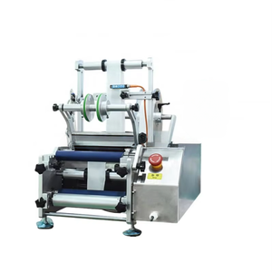 Machine d'étiquetage semi-automatique de bureau autocollante pour bouteilles cosmétiques, avec moteur PLC et pompe, pour boissons, aliments, bois et emballages en papier - Product Image 5