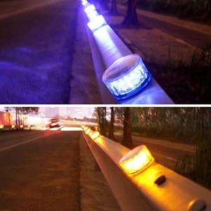 Balise solaire à base magnétique puissante, indice de protection IP66, ABS/PC, visibilité 1000 m, lumière d'avertissement de circulation blanche pour camions et engins lourds - Product Image 6
