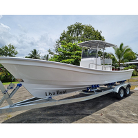 Liya nouveau travail de conception 25 pieds bateau bateaux de pêche professionnels bateau panga à vendre