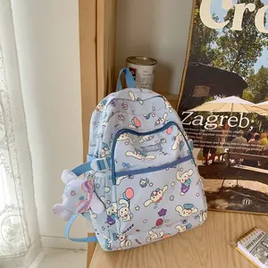 Tas ransel kartun lucu Korea, tas ransel kapasitas besar, tas sekolah kapasitas besar, tas ransel anime, imut, gaya Jepang, ransel sekolah imut