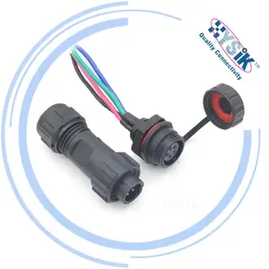 Hysik 2 3 4 5 6 7 9 pin SP13 waterproof Aviation socket plug SP1310/P5 SP1312/S5 female male M13 circular connector