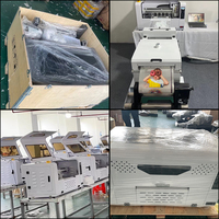Imprimante DTF format A3 330 mm avec 2 têtes d'impression XP600, kit complet d'imprimante DTF avec machine à secouer la poudre