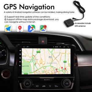 8+128GB <b>Android</b> 13 AI Voice <b>Control</b> Wireless CarPlay Car Radio for Honda Civic 2016-2018 Navigation GPS Multimedia Video Player - Product Image 5