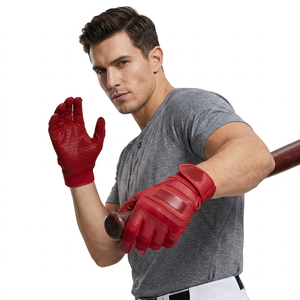 QASWA SPORTS New Design Infield Sports Training Gear Heavy Duty Custom Logo Design Wood Baseball Batting Gloves Right/Left - Product Image 1