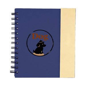 Bloc-notes portable personnalisé avec notes adhésives, marque-pages, onglets d'indexation colorés, couverture en papier, carnet à spirales avec stylo - Product Image 1