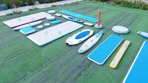 Tappetino da <span class=keywords><strong>ginnastica</strong></span> su misura per pista d'aria per SUP Paddle Board Water Float Board Stock tappetino gonfiabile da allenamento per Fitness e sport all'aria aperta - Product Image 6