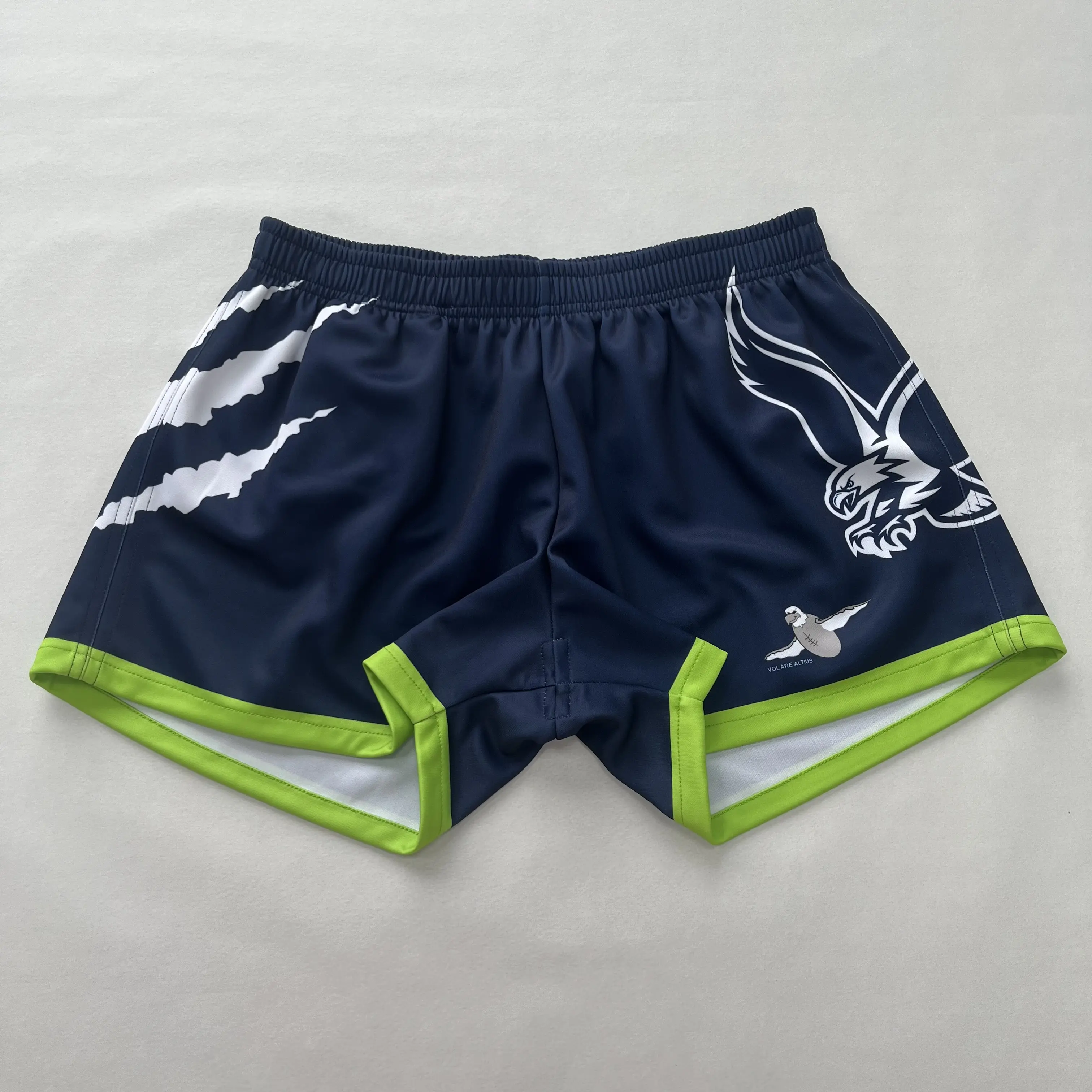 Anti Slip Tailleband Rugby Union Shorts Custom Design Sublimatie Rugby Shorts Voor Man