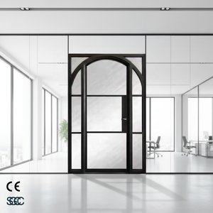 लोहे फ्रेंच दरवाजा लोहे आधुनिक प्रवेश द्वार स्टील बाहरी दरवाजा - Product Image 4