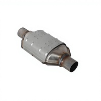 Convertisseur catalytique universel TOP-EVER Euro V en acier inoxydable à haut débit, système d'échappement automobile à trois voies pour réparation avant/arrière