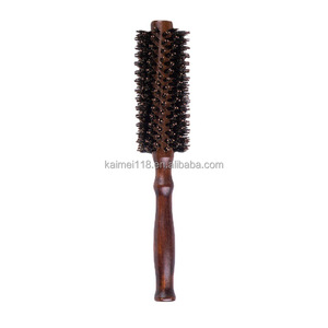 Peigne à friser Q19 avec manche en bambou et design cylindrique à <span class=keywords><strong>boucle</strong></span> interne pour hommes et femmes, pour la coiffure - Product Image 2