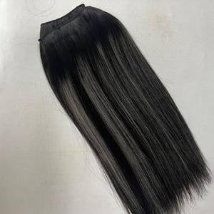 Extensiones de Cabello Remy Brasileño Teñido Balayage de Venta Caliente con Clip, en Forma de <span class=keywords><strong>U</strong></span>, Parte en V, Doble Trama en las Puntas - Product Image 2