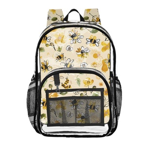 <b>Cheap</b> Price Fashionable Customs logo Clear Pvc Pocket Transparent Travel Outdoor Waterproof Clear <b>Backpack</b> - Product Image 1