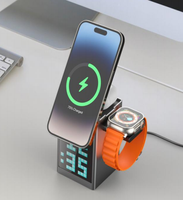 Chargeur rapide OEM DOM, haut-parleur, chargeur sans fil, station de charge magnétique sans fil 5-en-1 pour téléphones et montres