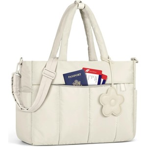 New Women's Handbag Laptop Work <b>Bag</b> 15.6inch Quilted Travel Tote - Product Image 3