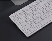 Ensemble clavier et souris sans fil AZERTY français 2,4 G, fin, 78 touches, combo clavier de bureau pour PC, ordinateur portable, ordinateur de bureau, Mac, Windows