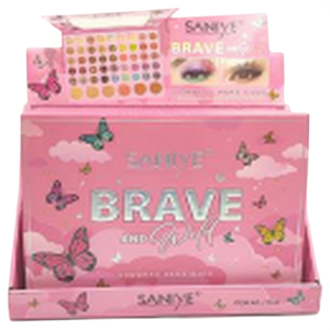 Paleta de Sombras de Ojos Saniye Brave, Polvo Brillante, para Todo Tipo de Piel, Maquillaje Cruelty Free para Niños y Bebés - Product Image 1