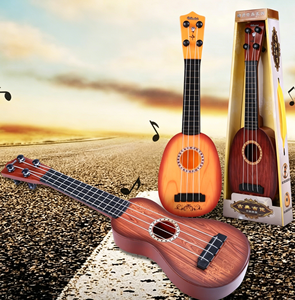 Wholesale Wood Grain <b>Guitar</b> Music Simulation <b>Toy</b> Kids Classical Mini Ukulele <b>Toy</b> Educational Musical Instrument Children's <b>Toy</b> - Product Image 3