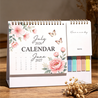 Calendriers de bureau exquis avec logo personnalisé, certifiés FSC, planificateur multifonctionnel, calendriers de table pour le bureau