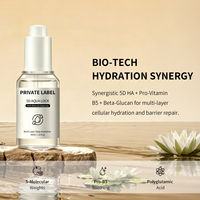 Sérum facial liquide hydratant en profondeur 5D HA Pro Vitamine B5 pour le visage et le nez, sans huile, anti-rides, bêta-glucane et PGA, 30 ml, OEM