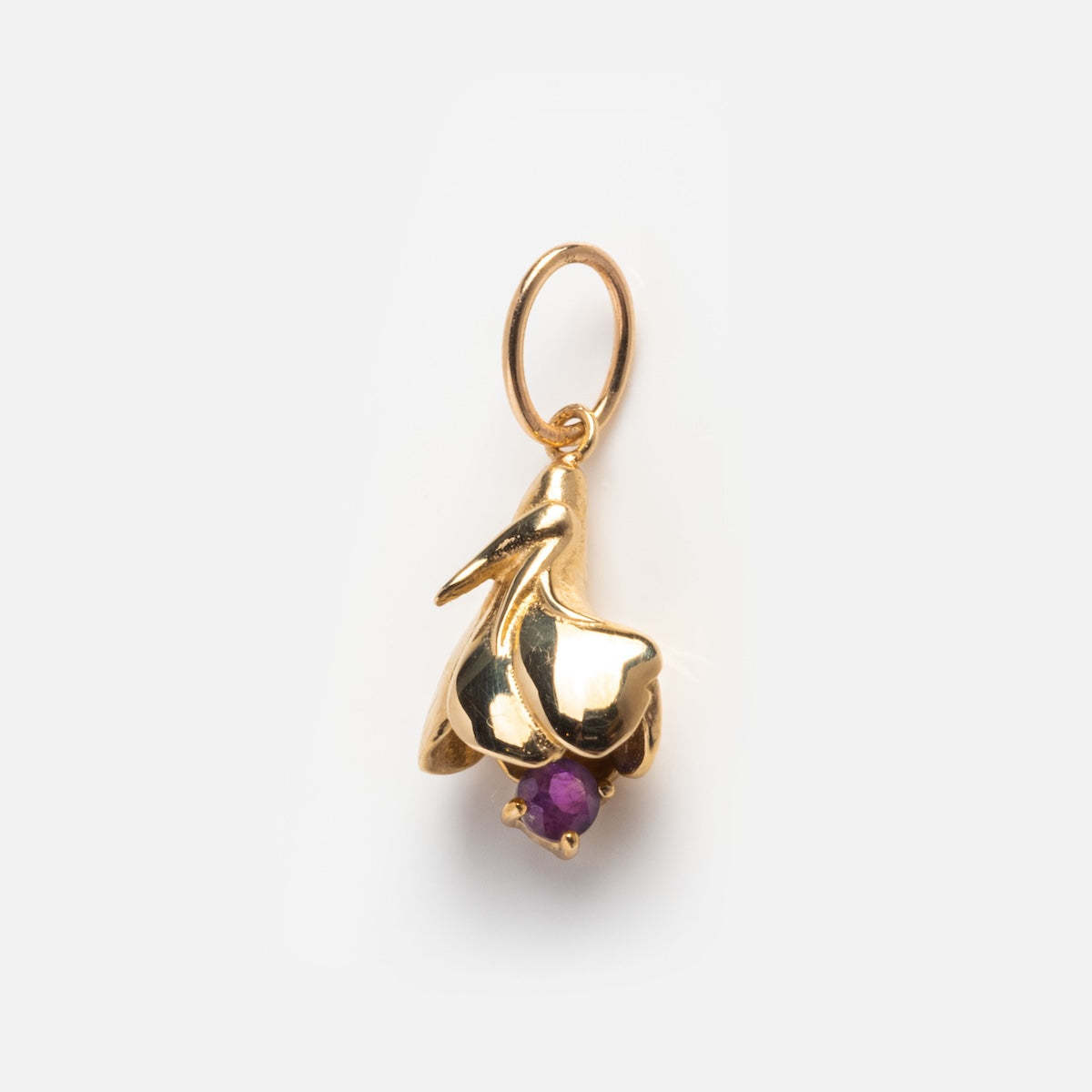 Pendentif Violet Février en Or