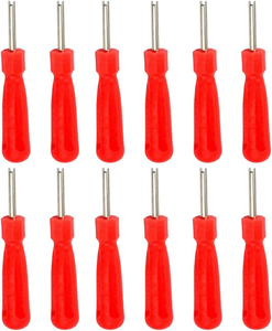 Universal Schrader Valve Core Remover Tool, Single Head Plastic Tire Repair <strong>Wrench</strong> for Car Bike Motorcycle Red - Product Image 1