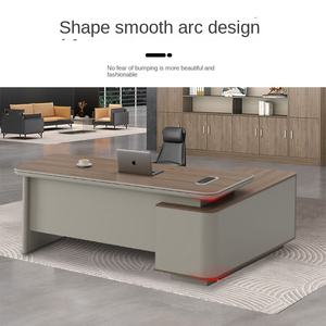 Silla de Oficina Ejecutiva de Madera de Estilo Moderno y Lujo Ligero, Combinación de <span class=keywords><strong>Altura</strong></span> Ajustable, Individual, para Jefes de Gran Clase - Product Image 2