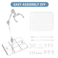 Support de figurine d'action transparent personnalisé en gros, base de présentation pour figurines, support de modèle de poupée pour jouets
