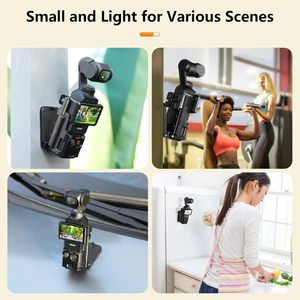 Amazear Profesional para DJI OSMO Pocket 3 con Soporte Magnético, Base Ajustable, Abrazadera y Estuche de Succión - Product Image 4