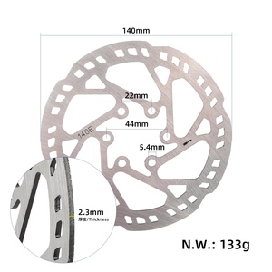 Disque de frein à disque neutre original 140 mm à 6 trous avec vis pour la réfection de la trottinette électrique Kukirin G3 Pro, disponible depuis l'entrepôt UE - Product Image 5