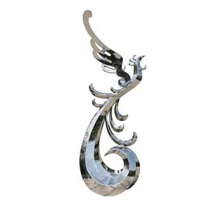Hoge Kwaliteit Hot Selling Item Fabriek Custom Grote Tuin Kunst Metalen Phoenix Sculptuur Voor Buiten
