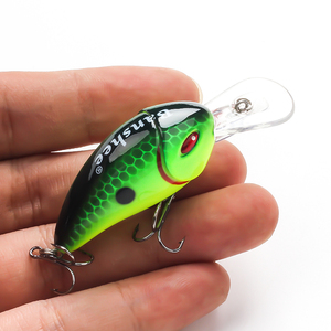 Vente en gros LFC02 leurre de pêche 6 couleurs disponibles appâts artificiels à manivelle avec hameçons aigus <span class=keywords><strong>action</strong></span> flottante plastique dur - Product Image 3