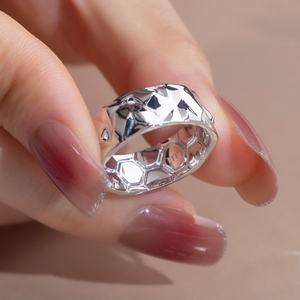 แหวนทองคำขาว MSR-1210 PT950 ผลิตในห้องปฏิบัติการ ออกแบบตามสั่ง - Product Image 6