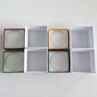 Boîtes cadeaux rigides en carton, papier et mousse pour montres, parfums, cosmétiques, soins de la peau, produits de santé, avec couvercle amovible et col.
