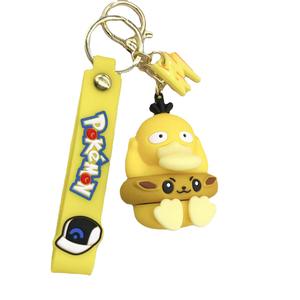 ขายดี eevee cos pikachus Psyduck แหวนว่ายน้ำหมวก rowlet พวงกุญแจการ์ตูนน่ารัก - Product Image 4