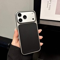 Coque de téléphone intégrale en PC aspect cuir, antichoc et protectrice pour Samsung, Google, Transsion, MOTO, VIVO, OPPO, OnePlus