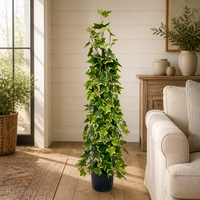Plante artificielle de lierre anglais de 120 cm avec feuilles crème pour la décoration de restaurants, studios, showrooms, villas, appartements et boutiques