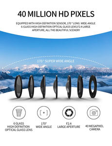 Caméra d'<span class=keywords><strong>action</strong></span> 4K Ultra HD 1080p avec écran tactile de 2,0 pouces, télécommande, étanche, antichoc, montable sur casque pour le ski - Product Image 4