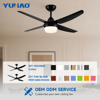 Ventilador de Techo BLDC Silencioso de 48 Pulgadas con 4 Aspas de ABS, Fabricación OEM ODM, para Villas, Resorts, Hogares, Comedores y Salas de Estar