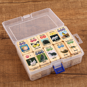 Transparent Plastic Storage Box 16.5x12x6cm With Lid And Blue Lock For Tool Organization And Packaging - Product Image 2