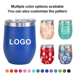 कस्टम लोगो 12 औंस स्टेनलेस स्टील वैक्यूम इन्सुलेट कॉफी मग डबल दीवार बीपा मुक्त अंडे का आकार वाइन टंबलर - Product Image 3