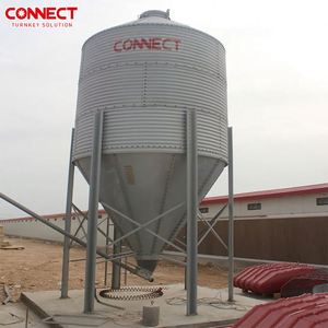 Hen thức ăn lưu trữ hệ thống băng tải nhúng nóng lớp Gà Thịt giống nâng cao Chăn nuôi nhà gà trang trại thức ăn Silo thiết bị để bán - Product Image 4