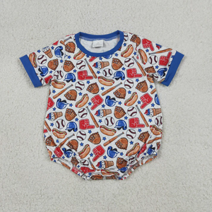 Nouvelle tenue pour bébés garçons : T-shirt de baseball à manches courtes avec poche boutonnée et short assorti - Product Image 6