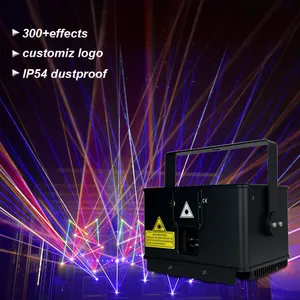 Dmx Laser Projector Beam 1W Full Color Animation Laser Light For Dj Disco Party