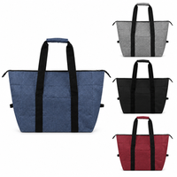 Sac isotherme pliable personnalisé Oxford, sac de pique-nique en aluminium et EVA, sac isotherme à poignée, 15L, imperméable