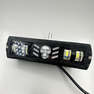 ไฟส่องสว่างแบบ LED รูปทรงหัวกะโหลก RGB ขนาด 6 นิ้ว รุ่นใหม่ พร้อมเลนส์ 6D ใช้ได้กับรถออฟโรด รถบรรทุก รถเอทีวี แรงดันไฟฟ้า 12-80V  มุมลำแสงแบบคอมโบ รับประกัน 10 ปี - Product Image 1