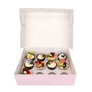 Hộp Bao Bì Giấy Bánh <span class=keywords><strong>Cupcake</strong></span> 12 Lỗ Sang Trọng Tùy Chỉnh Hộp Bao Bì Giấy Bánh Muffin Có Chèn - Product Image 6